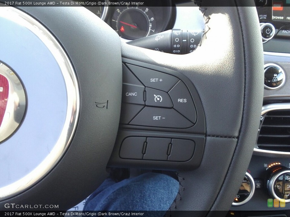 Testa Di Moro/Grigio (Dark Brown/Gray) Interior Controls for the 2017 Fiat 500X Lounge AWD #117163063
