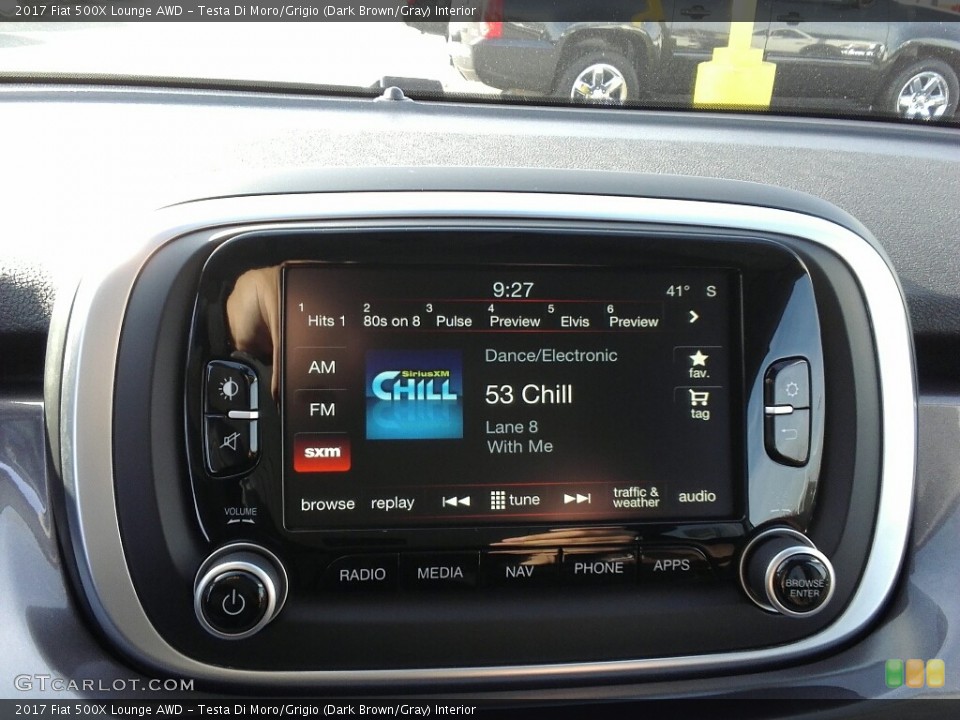 Testa Di Moro/Grigio (Dark Brown/Gray) Interior Controls for the 2017 Fiat 500X Lounge AWD #117163087