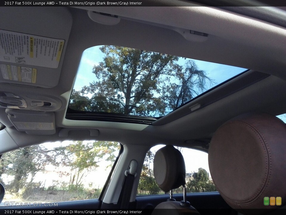 Testa Di Moro/Grigio (Dark Brown/Gray) Interior Sunroof for the 2017 Fiat 500X Lounge AWD #117163267