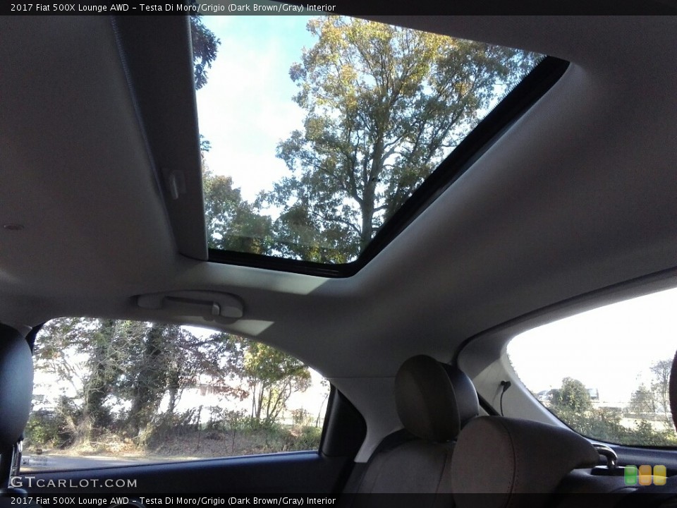 Testa Di Moro/Grigio (Dark Brown/Gray) Interior Sunroof for the 2017 Fiat 500X Lounge AWD #117163300