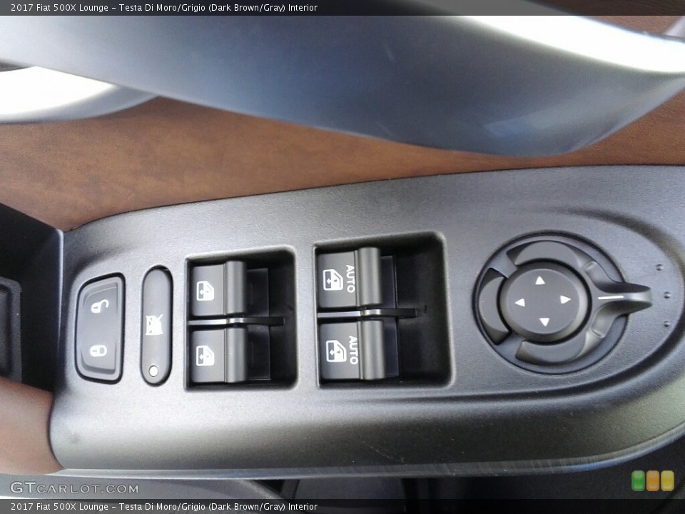 Testa Di Moro/Grigio (Dark Brown/Gray) Interior Controls for the 2017 Fiat 500X Lounge #117163747