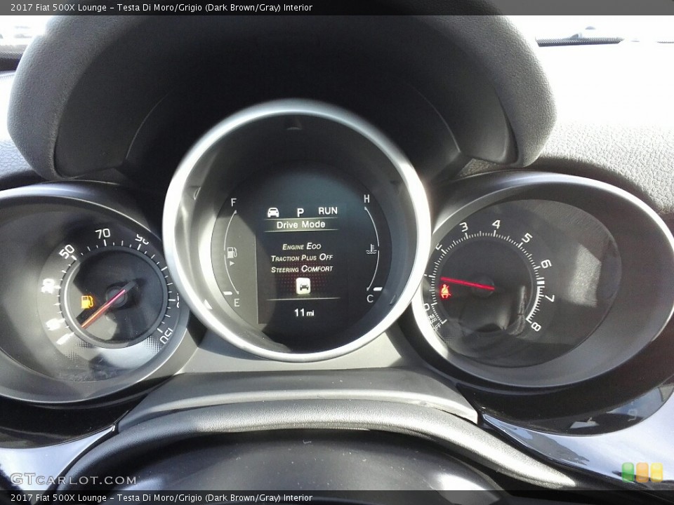 Testa Di Moro/Grigio (Dark Brown/Gray) Interior Gauges for the 2017 Fiat 500X Lounge #117163906