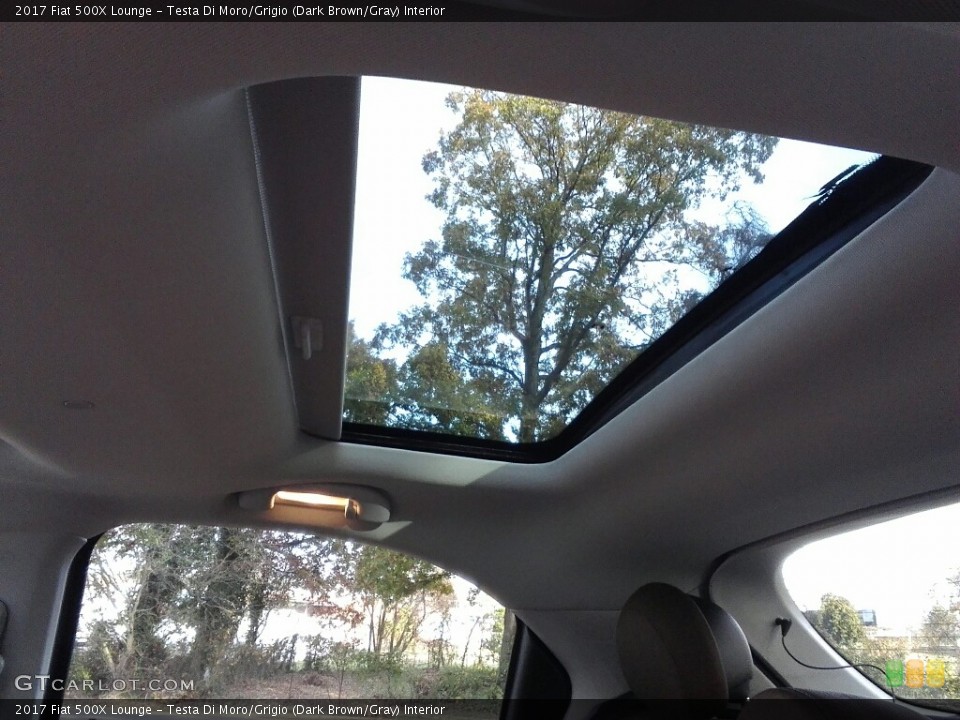 Testa Di Moro/Grigio (Dark Brown/Gray) Interior Sunroof for the 2017 Fiat 500X Lounge #117164203