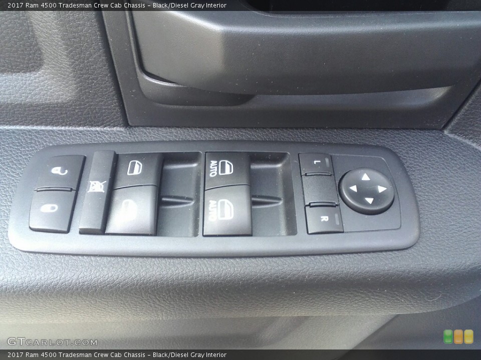 Black/Diesel Gray Interior Controls for the 2017 Ram 4500 Tradesman Crew Cab Chassis #117165445