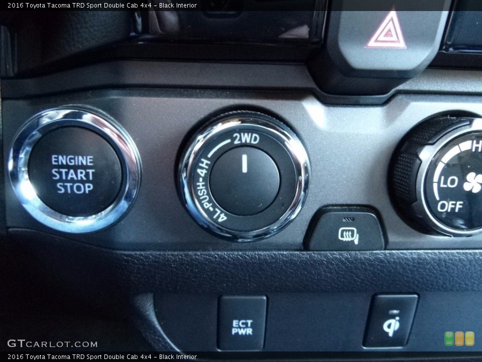 Black Interior Controls for the 2016 Toyota Tacoma TRD Sport Double Cab 4x4 #117165616
