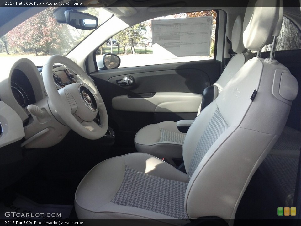 Avorio (Ivory) Interior Photo for the 2017 Fiat 500c Pop #117169310
