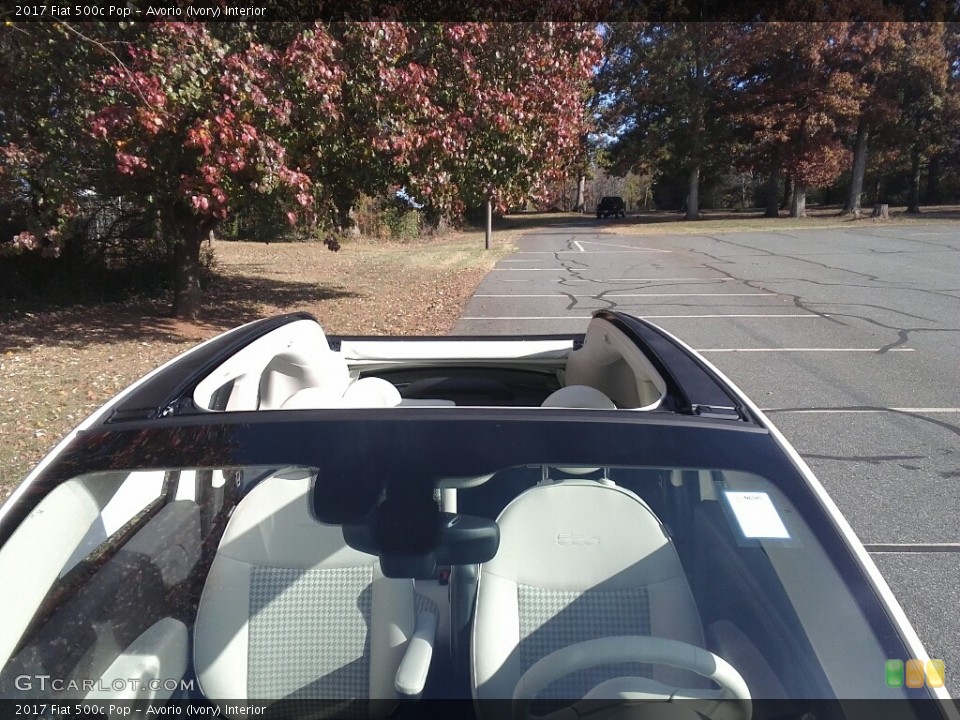 Avorio (Ivory) Interior Sunroof for the 2017 Fiat 500c Pop #117169528