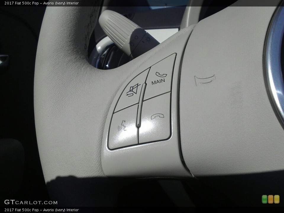 Avorio (Ivory) Interior Controls for the 2017 Fiat 500c Pop #117169606