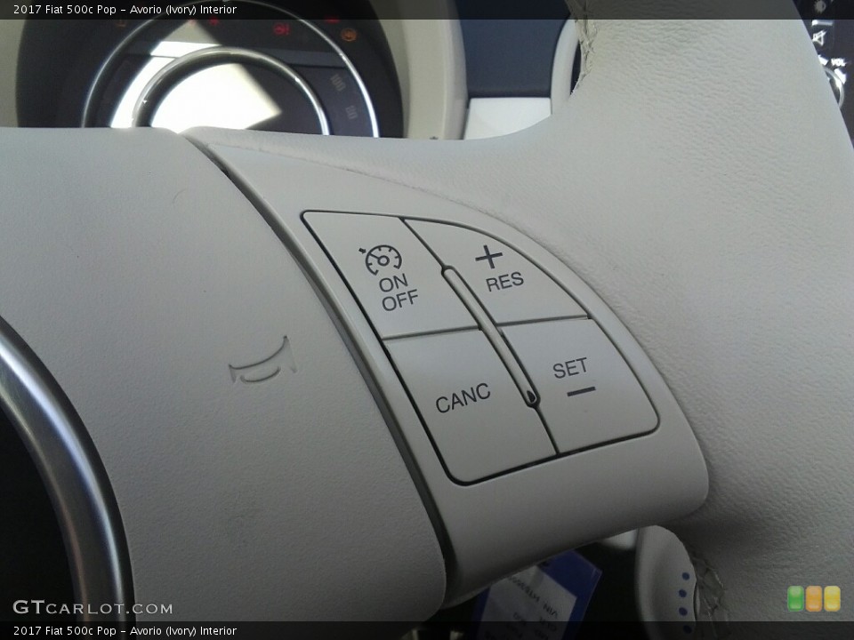 Avorio (Ivory) Interior Controls for the 2017 Fiat 500c Pop #117169630