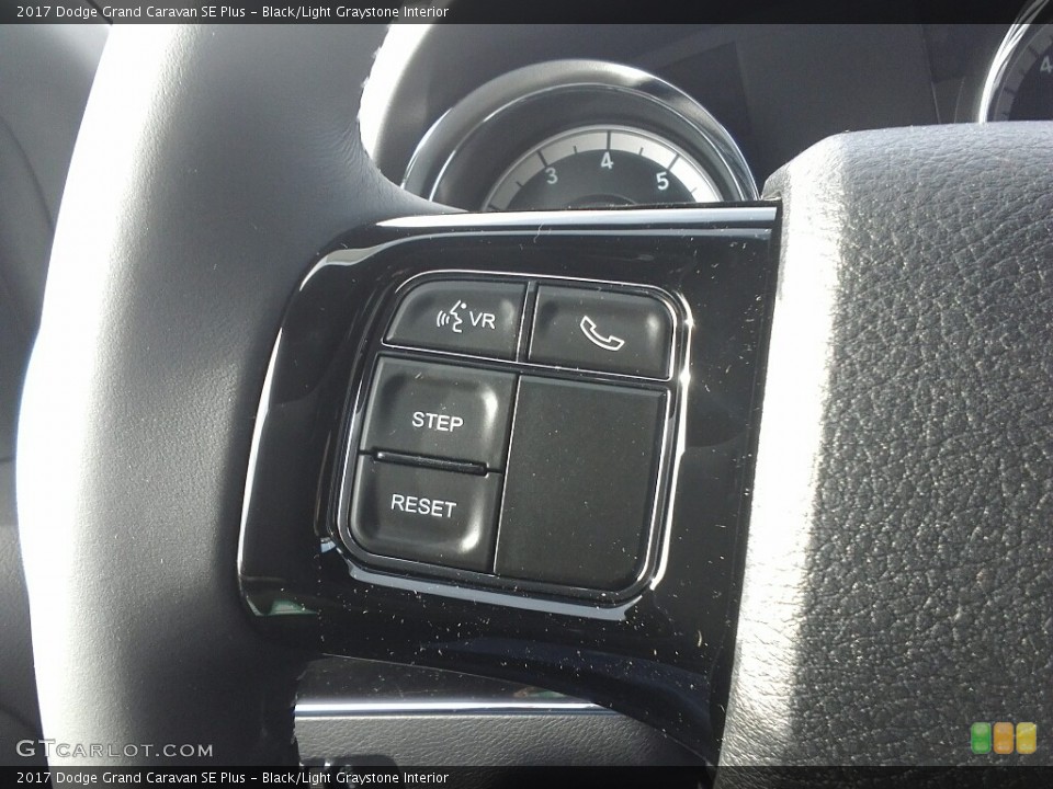 Black/Light Graystone Interior Controls for the 2017 Dodge Grand Caravan SE Plus #117170410