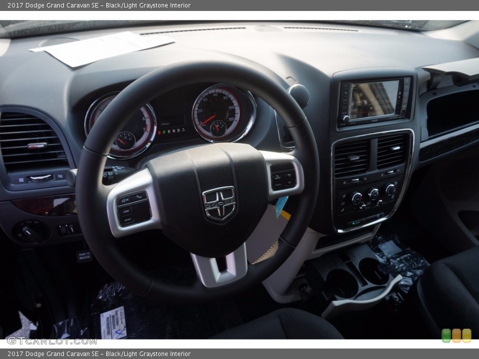 Black/Light Graystone Interior Dashboard for the 2017 Dodge Grand Caravan SE #117173287