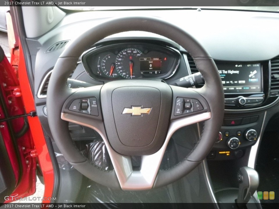 Jet Black Interior Steering Wheel for the 2017 Chevrolet Trax LT AWD #117177367
