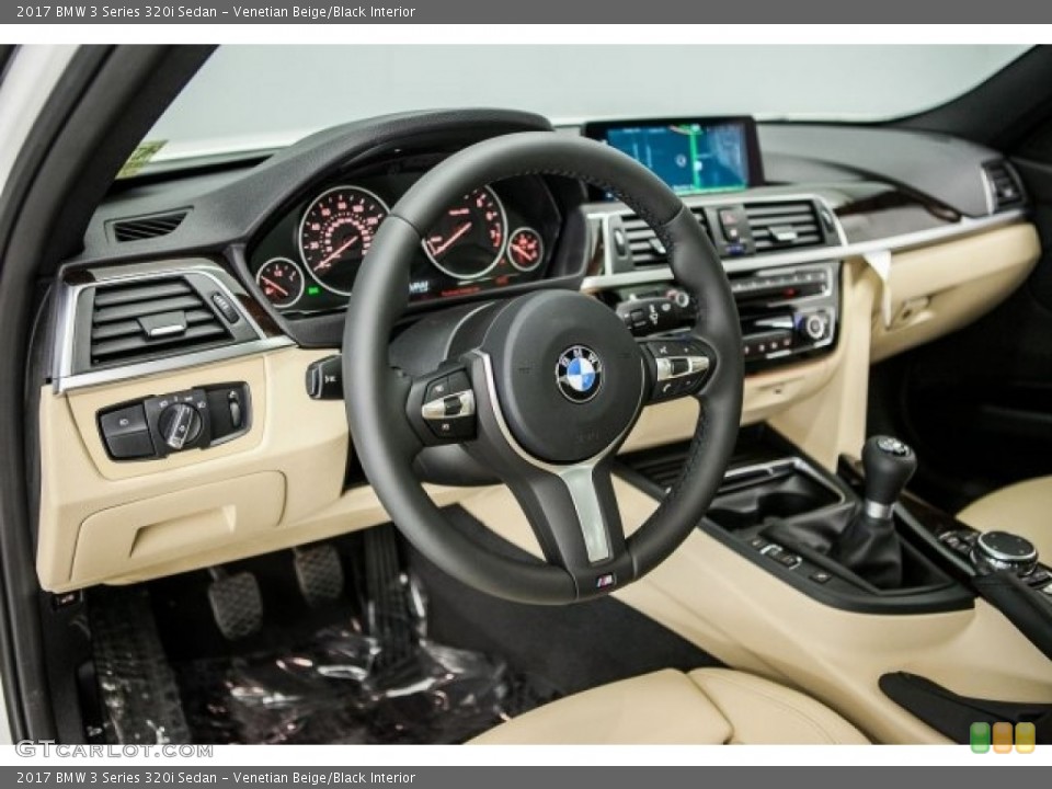 Venetian Beige/Black Interior Photo for the 2017 BMW 3 Series 320i Sedan #117183673