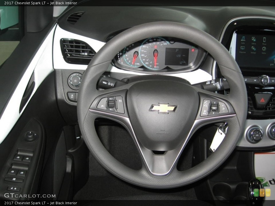 Jet Black Interior Steering Wheel for the 2017 Chevrolet Spark LT #117185440