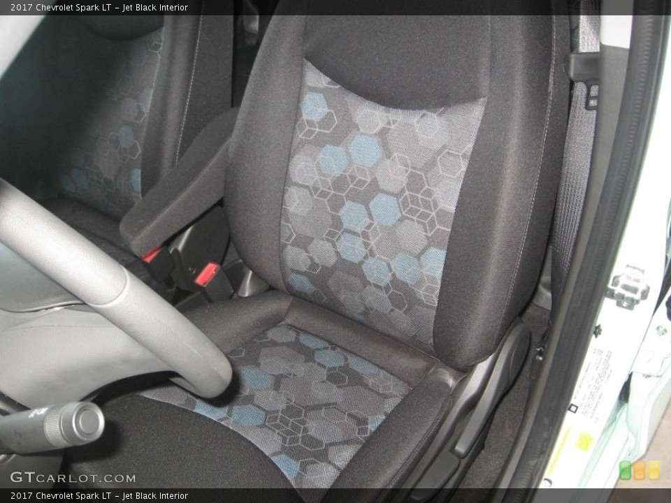 Jet Black Interior Front Seat for the 2017 Chevrolet Spark LT #117185521