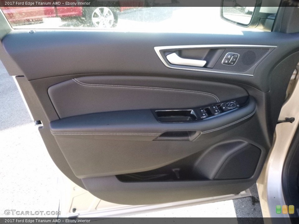 Ebony Interior Door Panel for the 2017 Ford Edge Titanium AWD #117189202