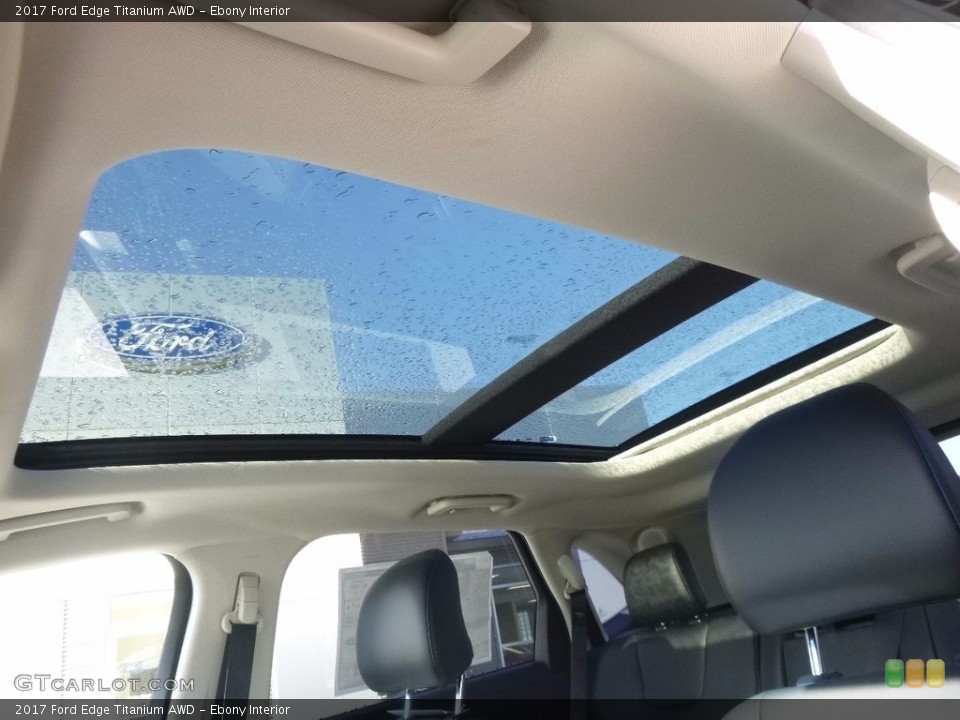 Ebony Interior Sunroof for the 2017 Ford Edge Titanium AWD #117189256