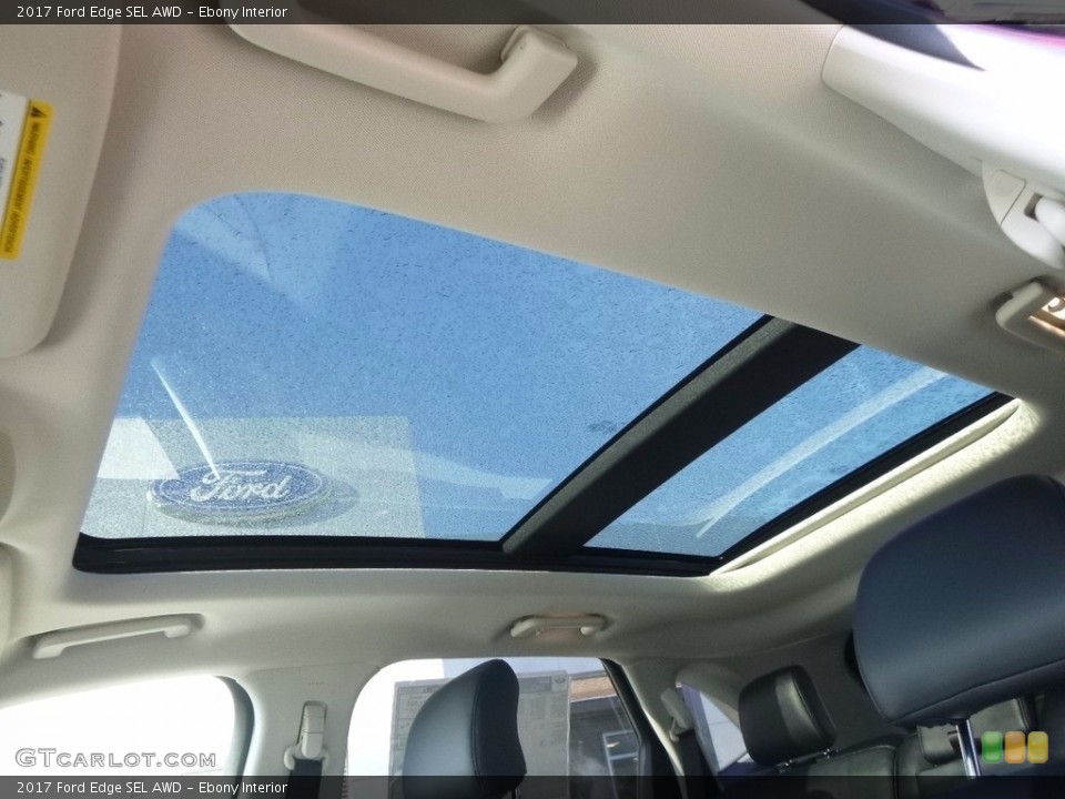 Ebony Interior Sunroof for the 2017 Ford Edge SEL AWD #117189781