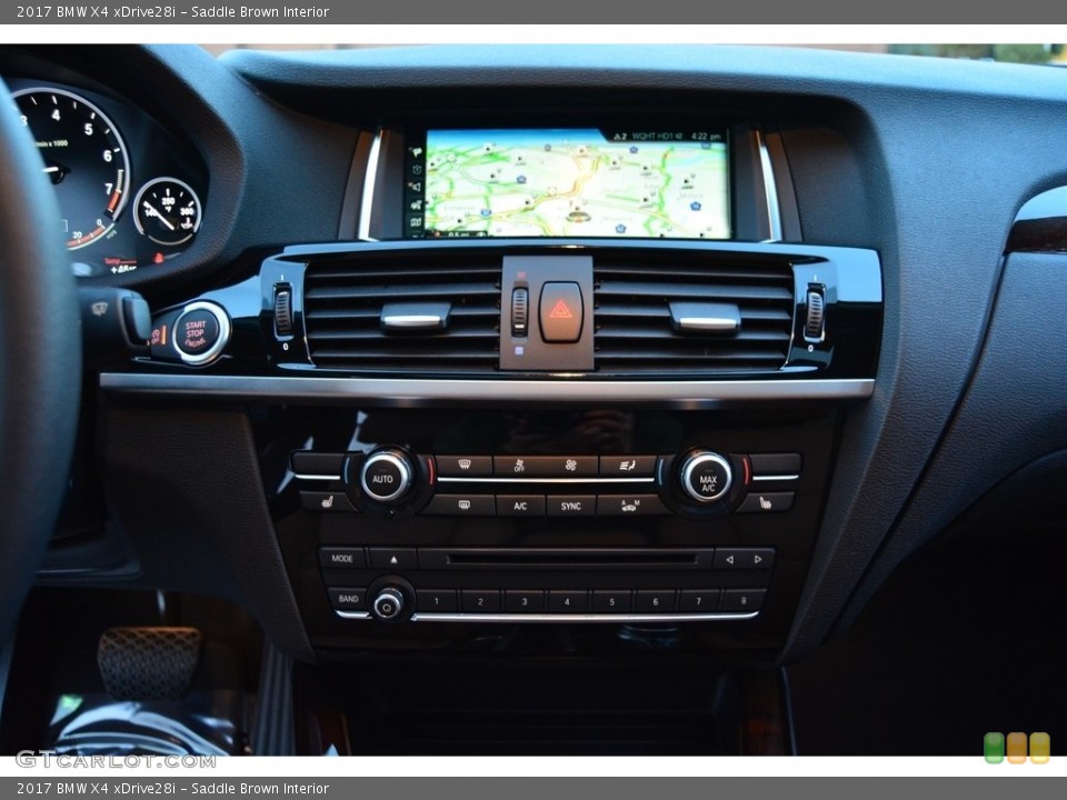 Saddle Brown Interior Controls for the 2017 BMW X4 xDrive28i #117192025