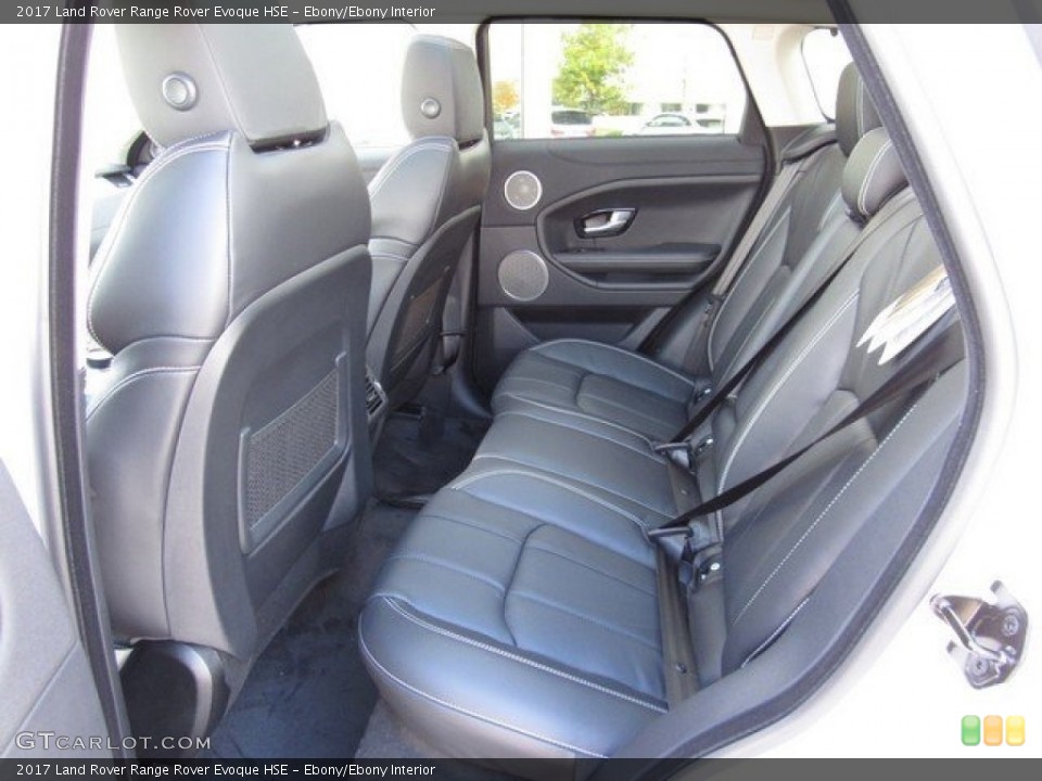 Ebony/Ebony Interior Rear Seat for the 2017 Land Rover Range Rover Evoque HSE #117194440