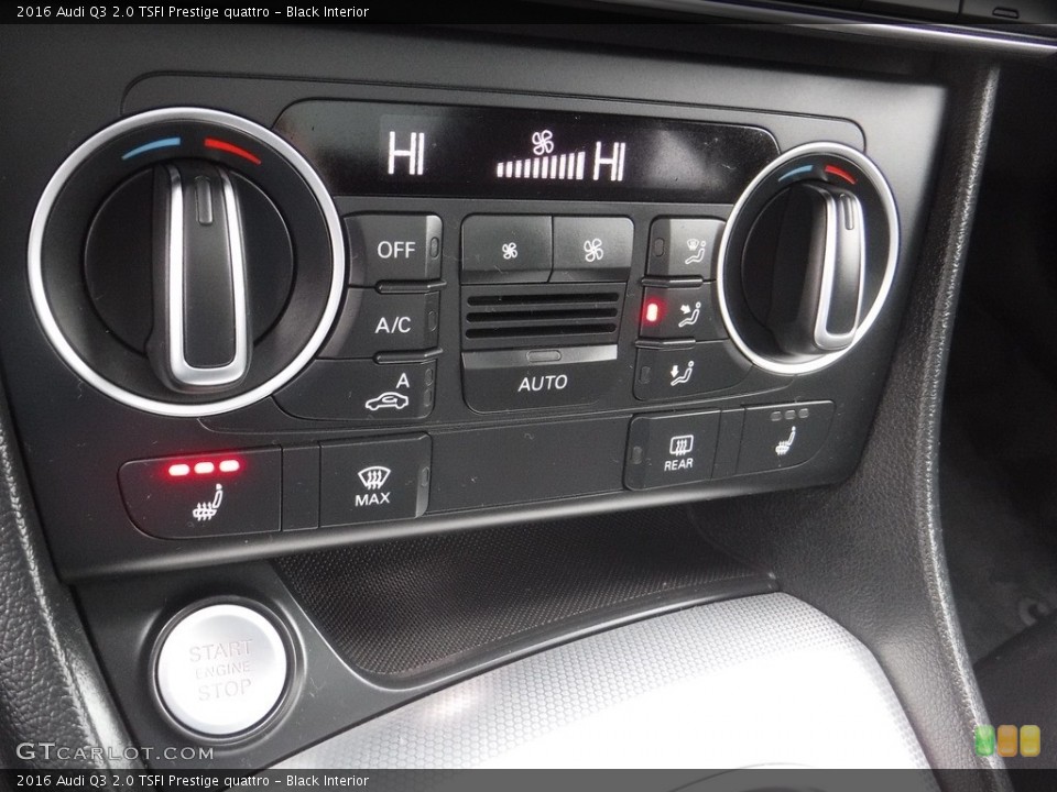 Black Interior Controls for the 2016 Audi Q3 2.0 TSFI Prestige quattro #117194614