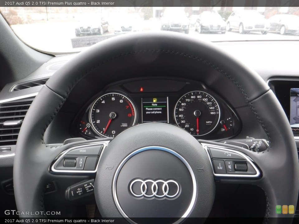 Black Interior Steering Wheel for the 2017 Audi Q5 2.0 TFSI Premium Plus quattro #117196006