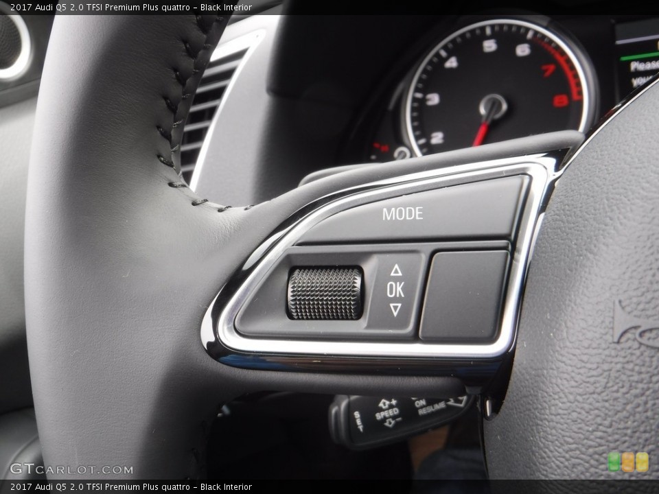 Black Interior Controls for the 2017 Audi Q5 2.0 TFSI Premium Plus quattro #117196039