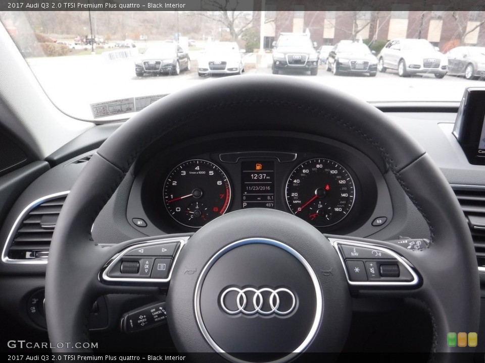 Black Interior Steering Wheel for the 2017 Audi Q3 2.0 TFSI Premium Plus quattro #117196624