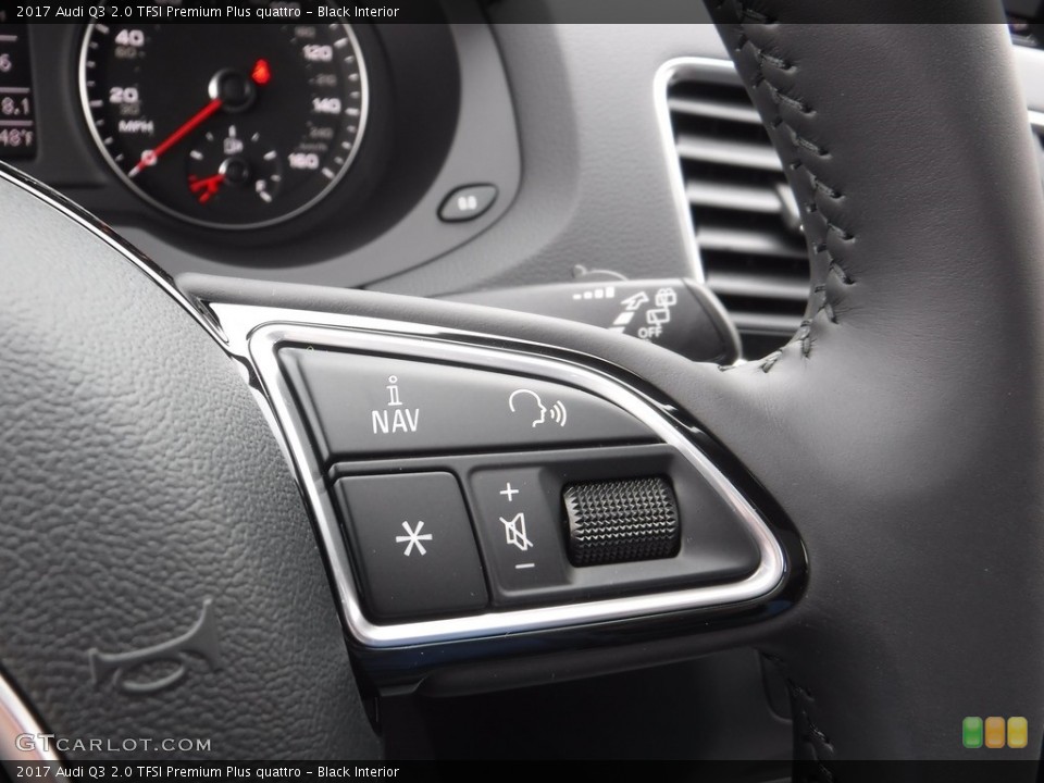 Black Interior Controls for the 2017 Audi Q3 2.0 TFSI Premium Plus quattro #117196639