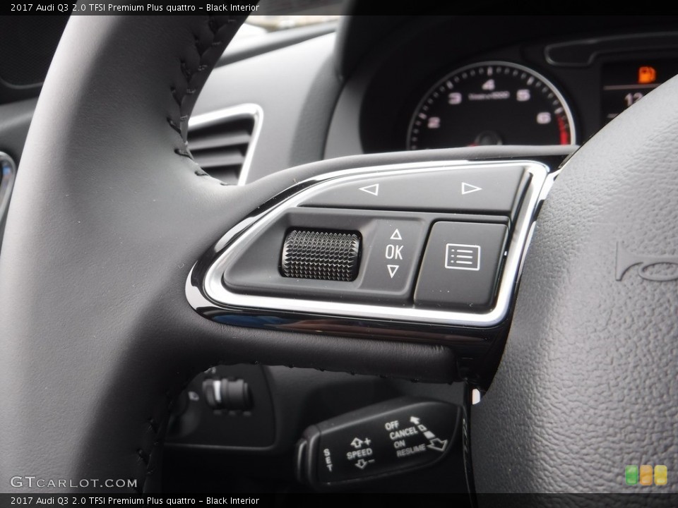 Black Interior Controls for the 2017 Audi Q3 2.0 TFSI Premium Plus quattro #117196657