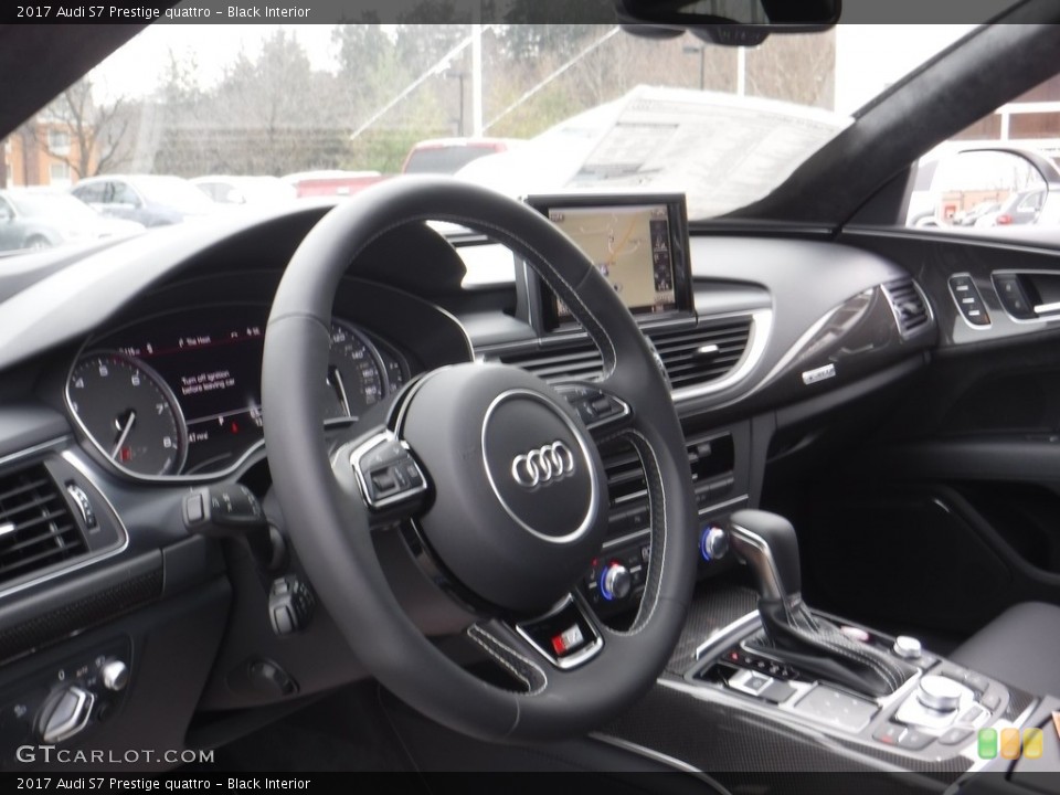 Black Interior Dashboard for the 2017 Audi S7 Prestige quattro #117197143