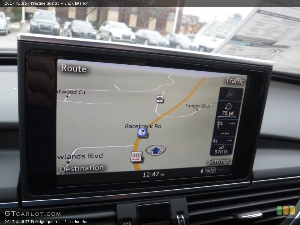 Black Interior Navigation for the 2017 Audi S7 Prestige quattro #117197155