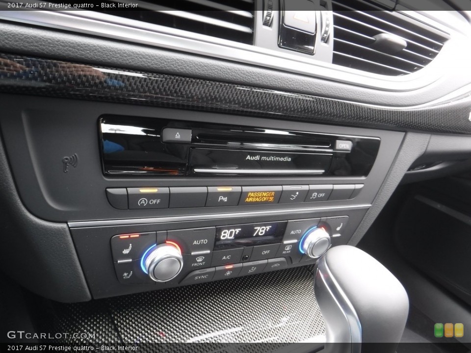 Black Interior Controls for the 2017 Audi S7 Prestige quattro #117197188