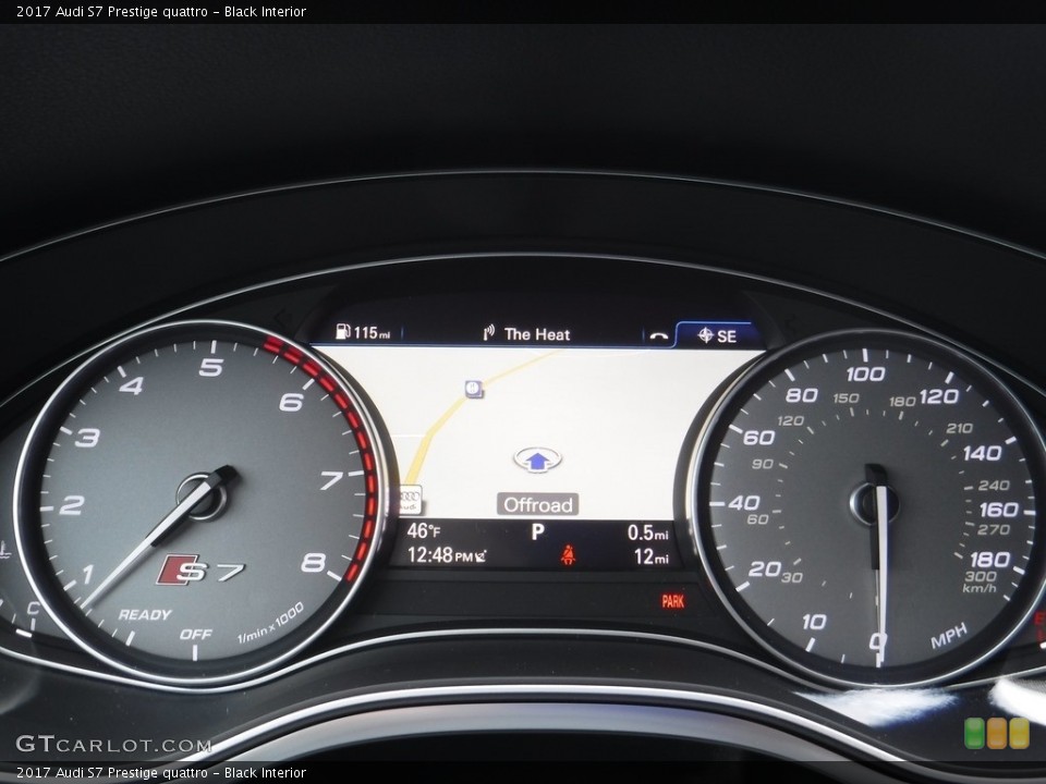 Black Interior Navigation for the 2017 Audi S7 Prestige quattro #117197248