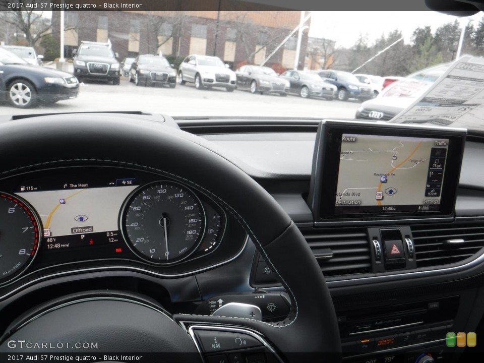 Black Interior Navigation for the 2017 Audi S7 Prestige quattro #117197263