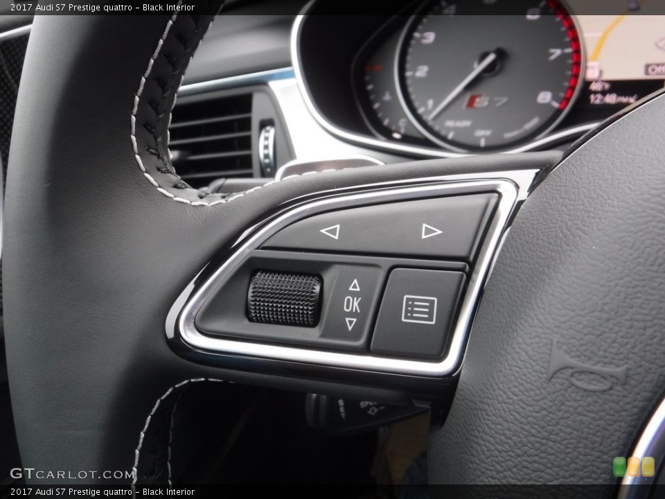Black Interior Controls for the 2017 Audi S7 Prestige quattro #117197287