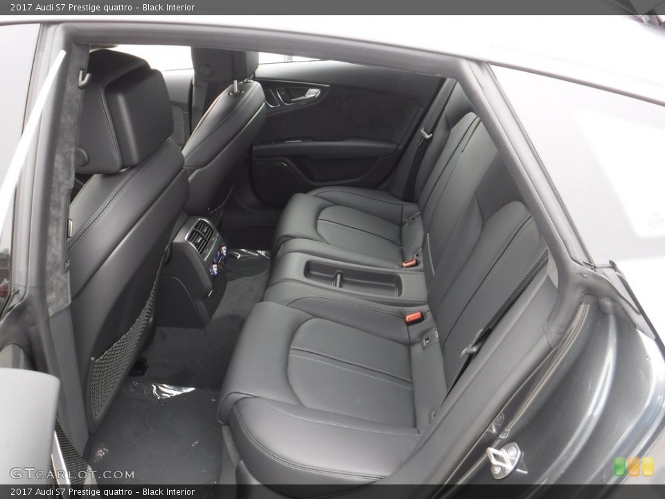 Black Interior Rear Seat for the 2017 Audi S7 Prestige quattro #117197306