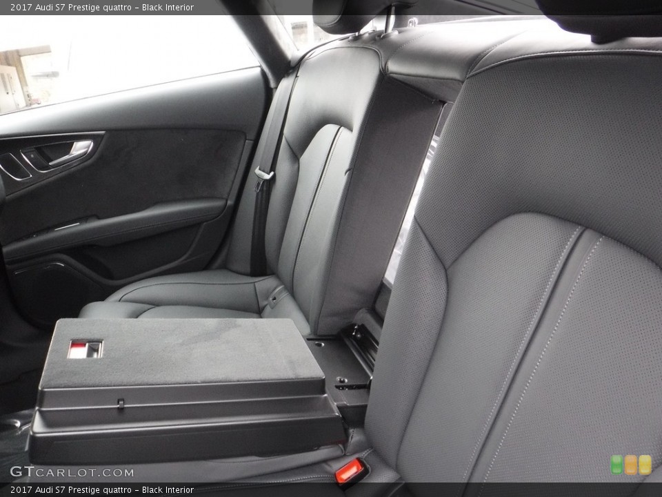 Black Interior Rear Seat for the 2017 Audi S7 Prestige quattro #117197344