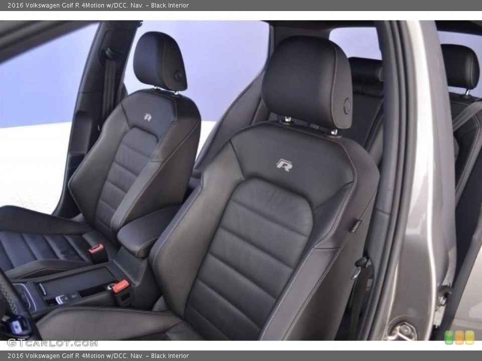 Black Interior Front Seat for the 2016 Volkswagen Golf R 4Motion w/DCC. Nav. #117197860