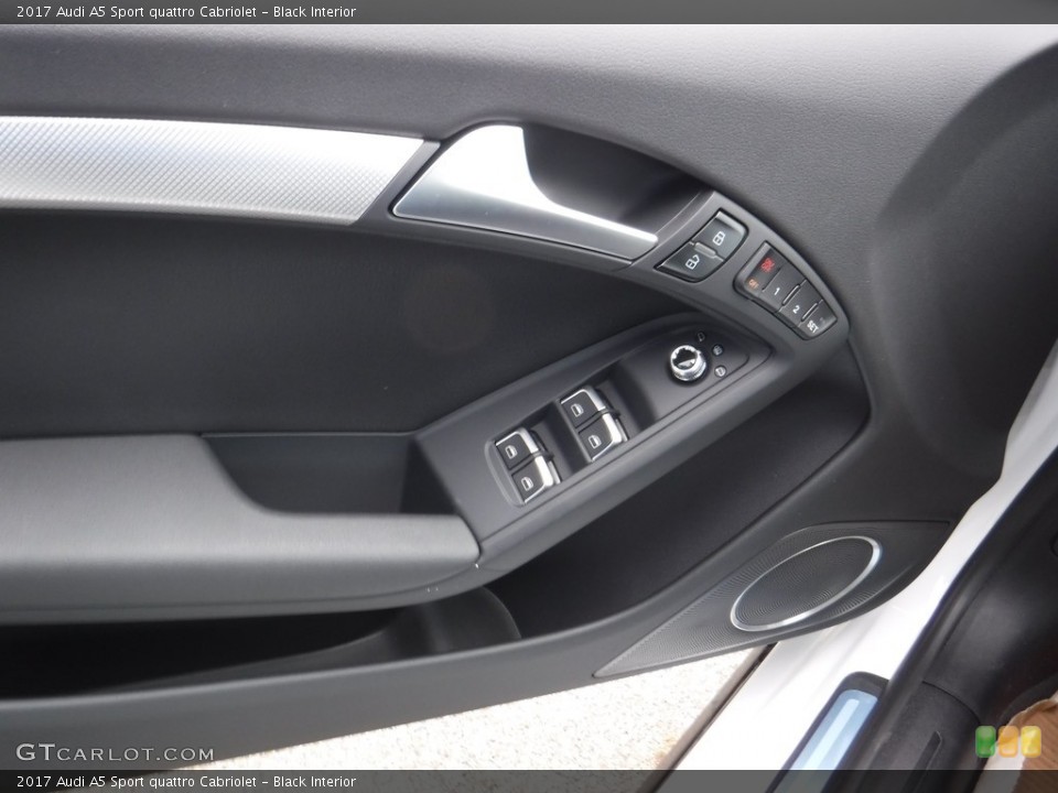 Black Interior Controls for the 2017 Audi A5 Sport quattro Cabriolet #117198241