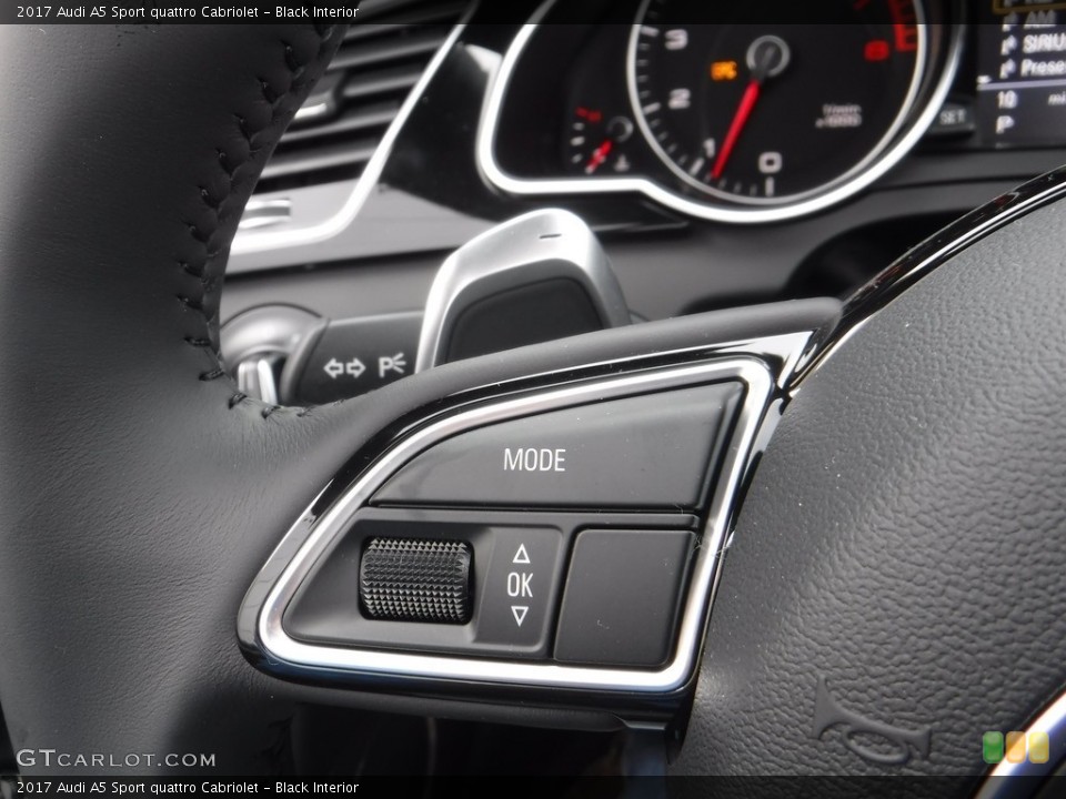 Black Interior Controls for the 2017 Audi A5 Sport quattro Cabriolet #117198292