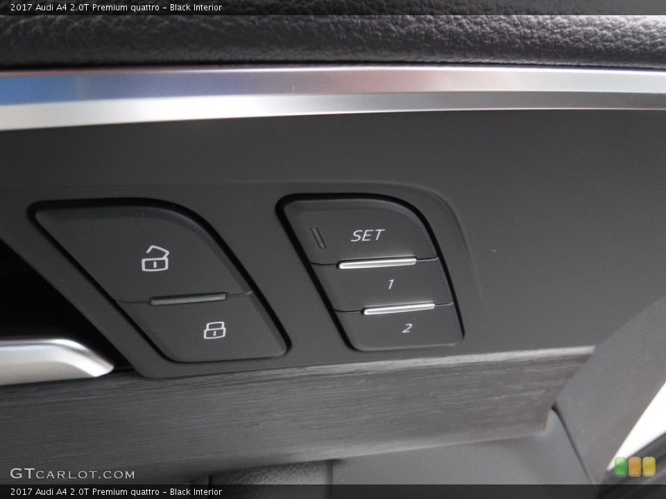 Black Interior Controls for the 2017 Audi A4 2.0T Premium quattro #117198478