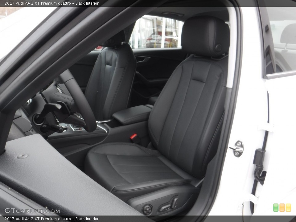 Black Interior Front Seat for the 2017 Audi A4 2.0T Premium quattro #117198490