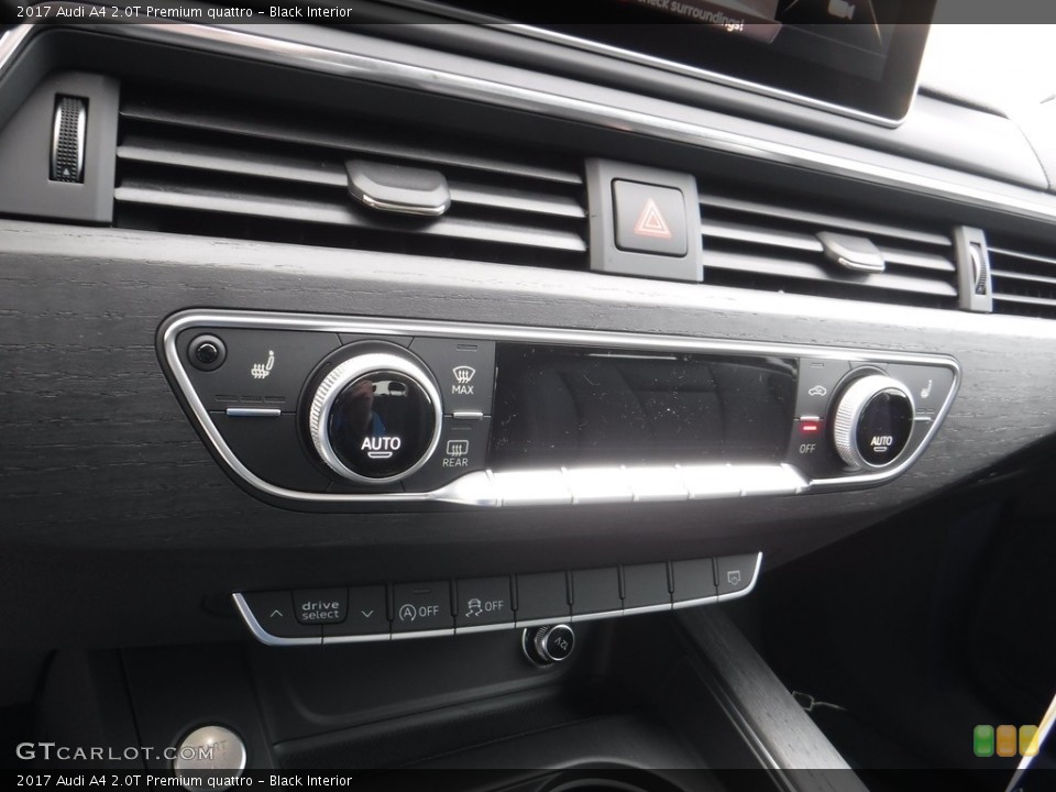 Black Interior Controls for the 2017 Audi A4 2.0T Premium quattro #117198517
