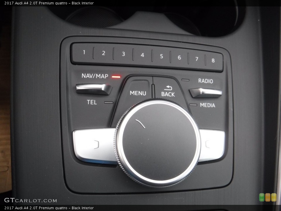 Black Interior Controls for the 2017 Audi A4 2.0T Premium quattro #117198529