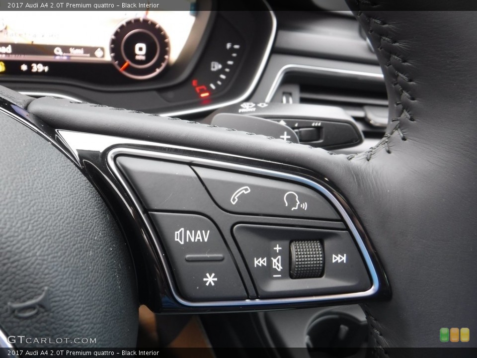 Black Interior Controls for the 2017 Audi A4 2.0T Premium quattro #117198541