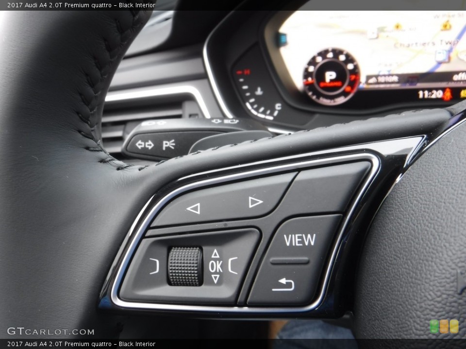 Black Interior Controls for the 2017 Audi A4 2.0T Premium quattro #117198547