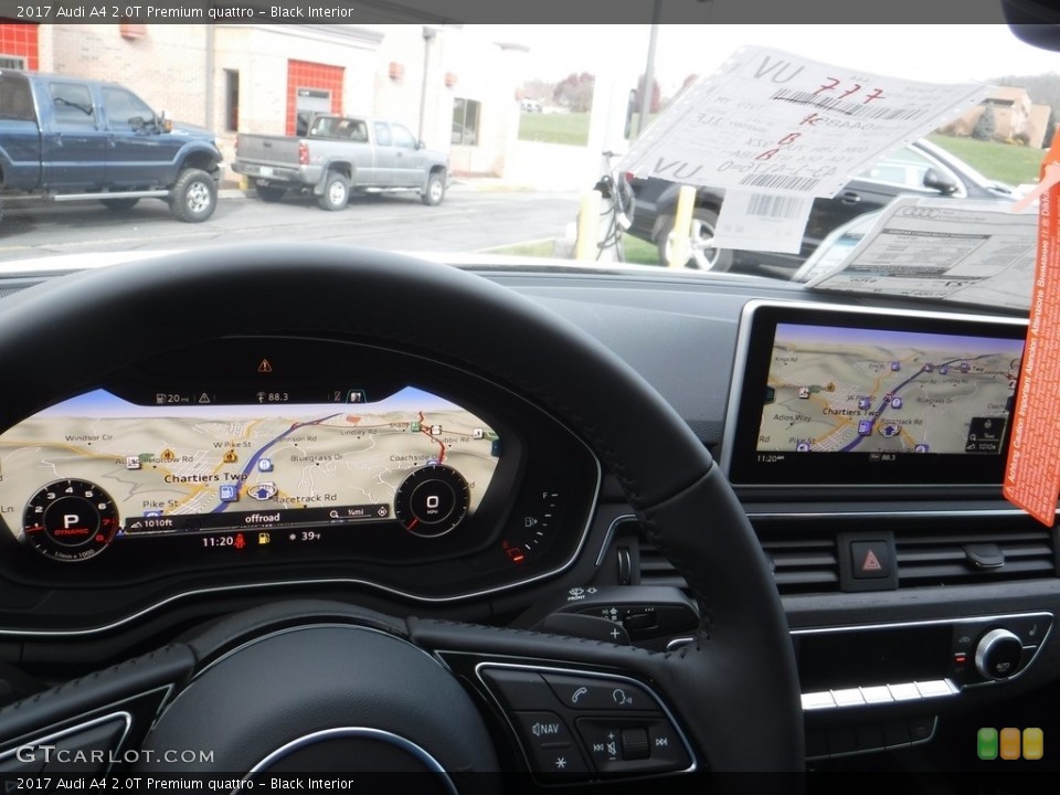 Black Interior Navigation for the 2017 Audi A4 2.0T Premium quattro #117198553