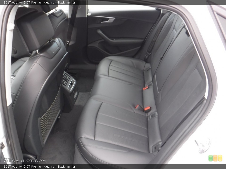 Black Interior Rear Seat for the 2017 Audi A4 2.0T Premium quattro #117198574