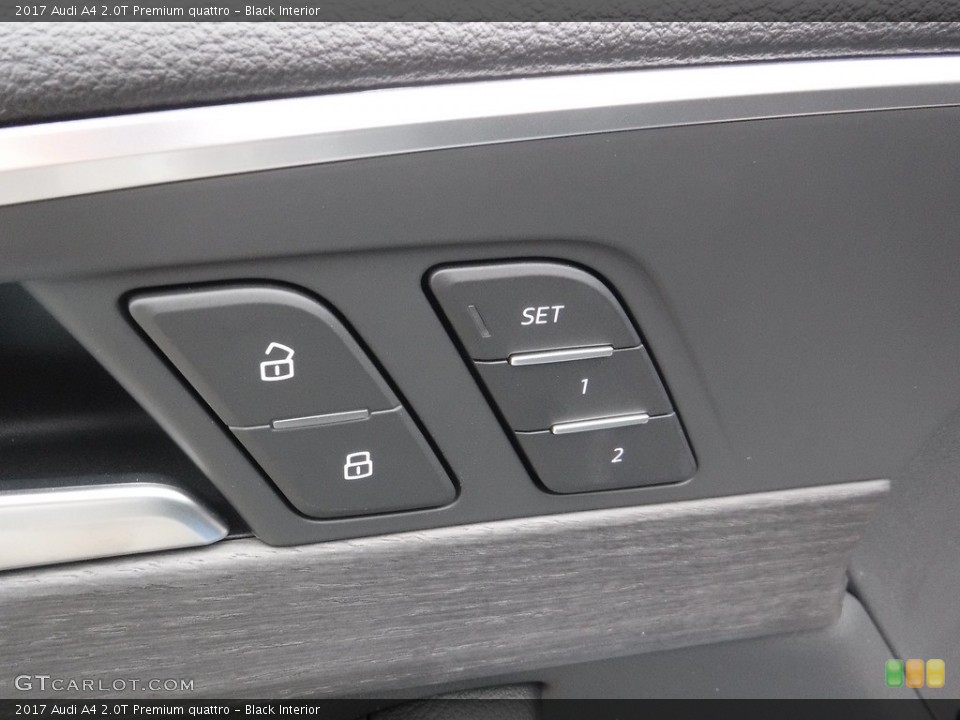 Black Interior Controls for the 2017 Audi A4 2.0T Premium quattro #117198742